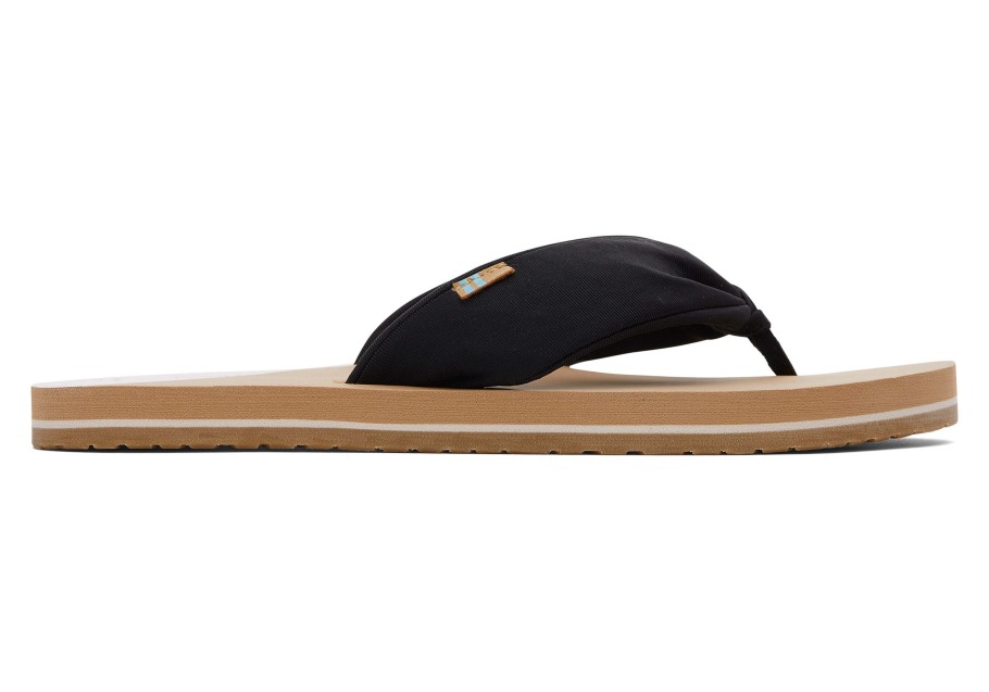 Toms Piper Flip Flop Repreve Black