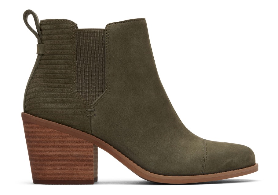 Toms Everly Bootie Tarmac Olive