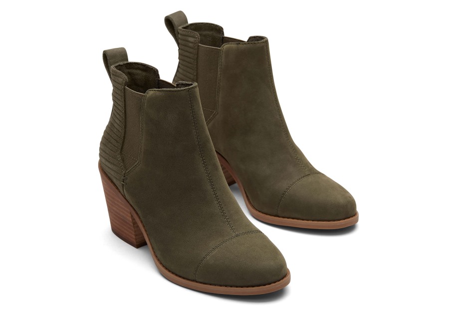Toms Everly Bootie Tarmac Olive