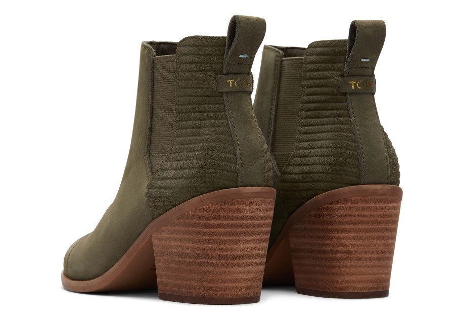 Toms Everly Bootie Tarmac Olive