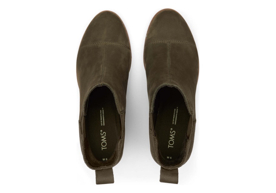 Toms Everly Bootie Tarmac Olive
