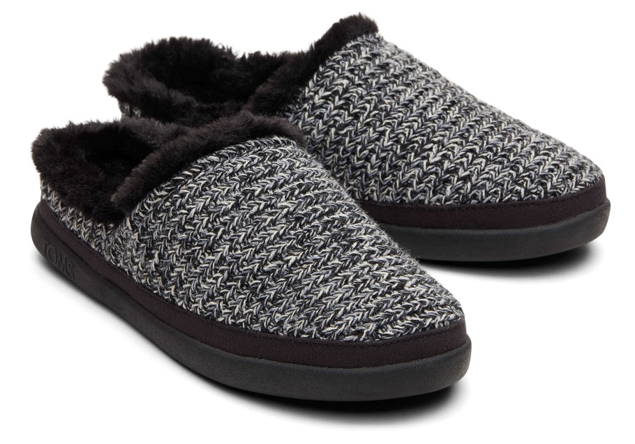 Toms Sage Slipper Black Multi