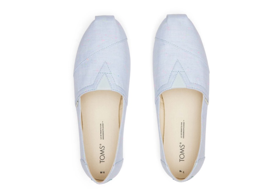 Toms Linen Alpargata Light Blue