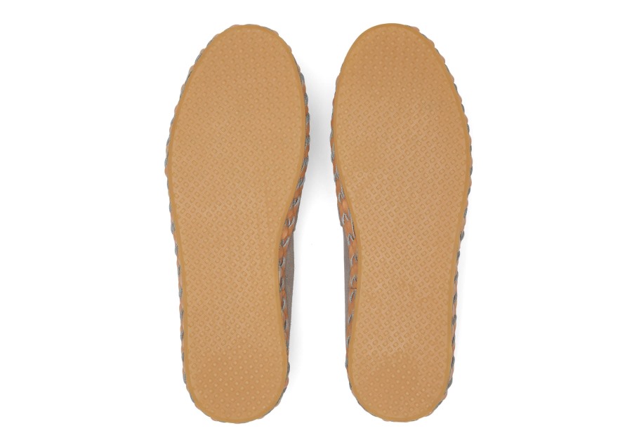 Toms Alpargata Leather Wrap Grey Suede