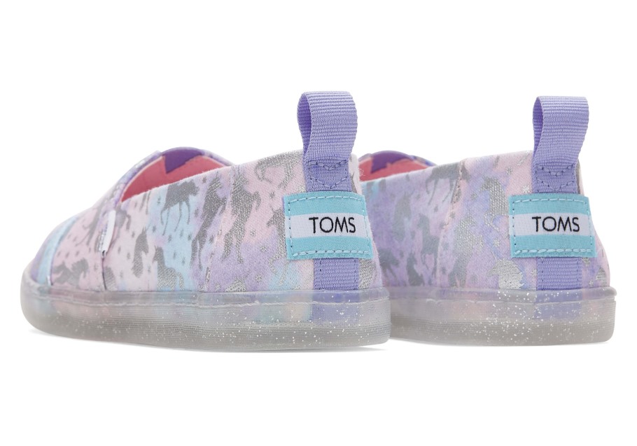 Toms Youth Alpargata Unicorn Tie Dye Foil