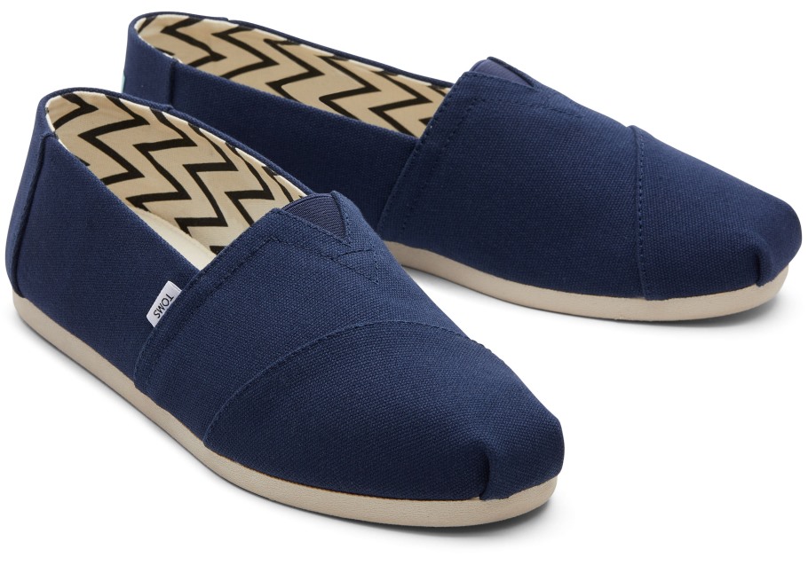 Alpargata Recycled Cotton Canvas Toms Navy