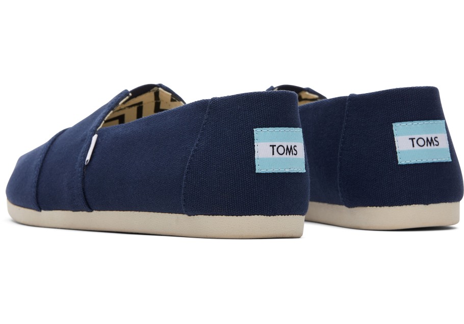 Alpargata Recycled Cotton Canvas Toms Navy