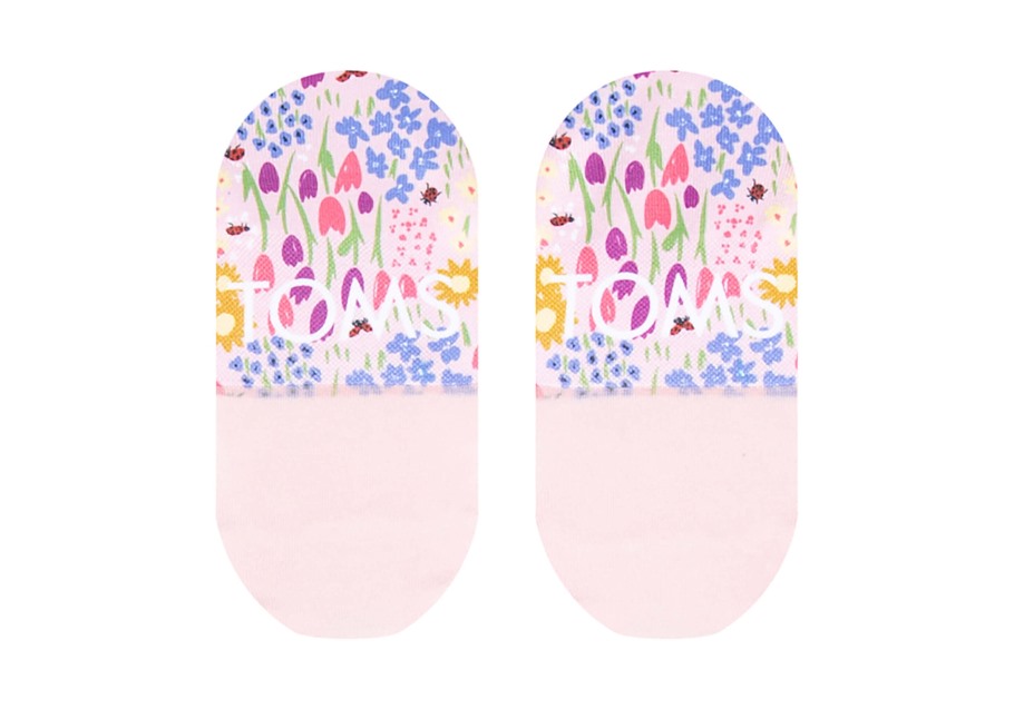 Toms Ultimate No Show Socks Flower Fields Flower Fields