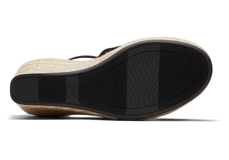 Toms Marisol Wedge Heel Black