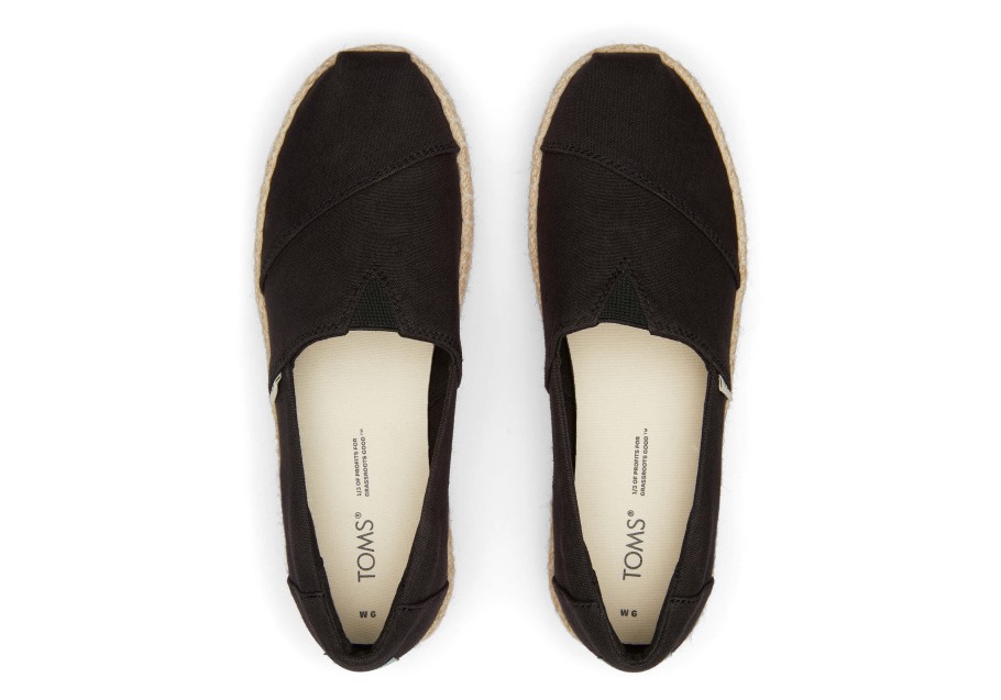 Toms Alpargata High Platform Black