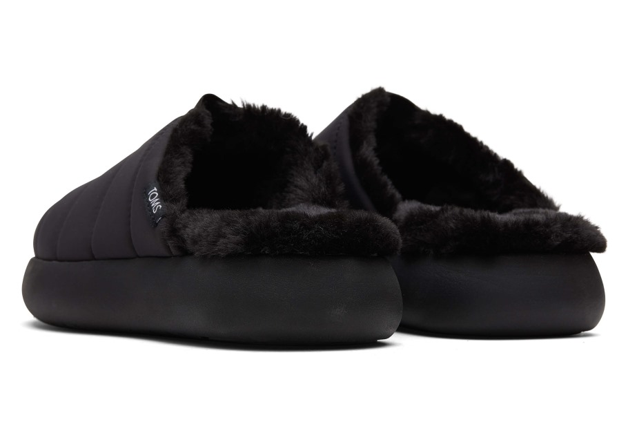 Toms Repreve  Mallow Mule Black-Black Repreve