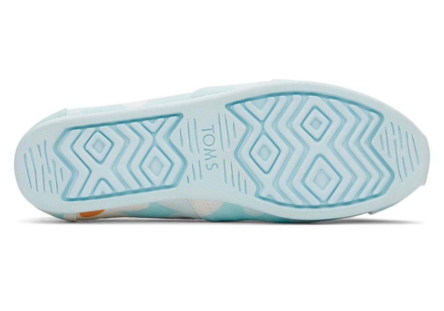Toms Alpargata Retro Floral Soft Blue