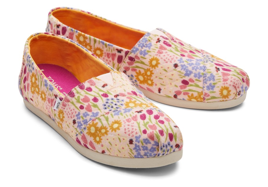 Toms Alpargata Quilted Floral Pink Floral