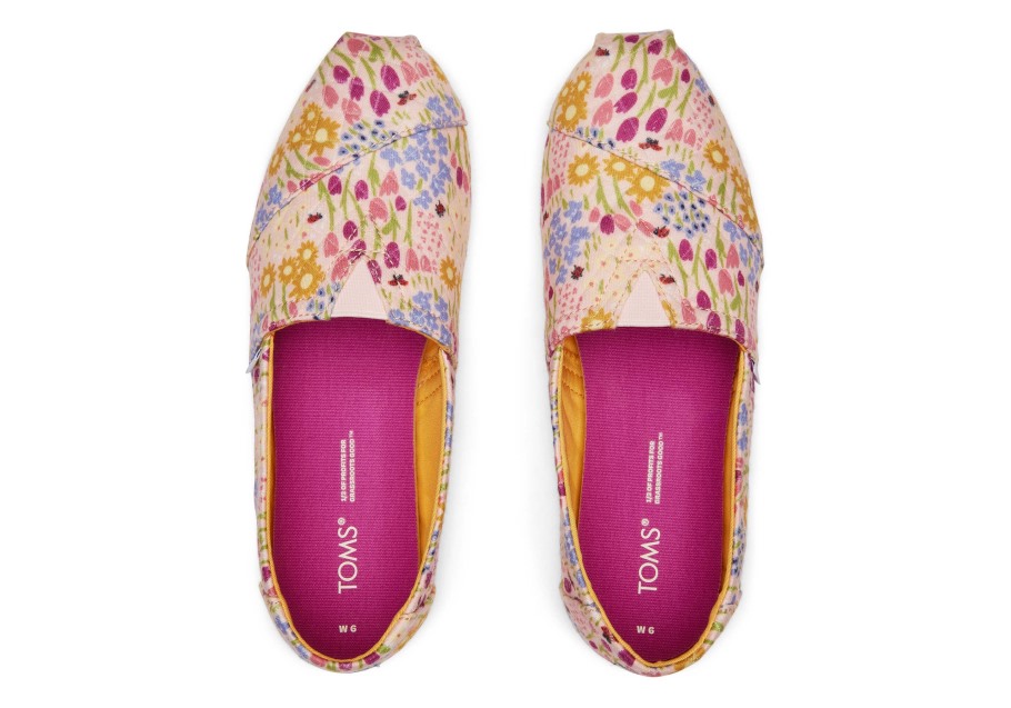 Toms Alpargata Quilted Floral Pink Floral