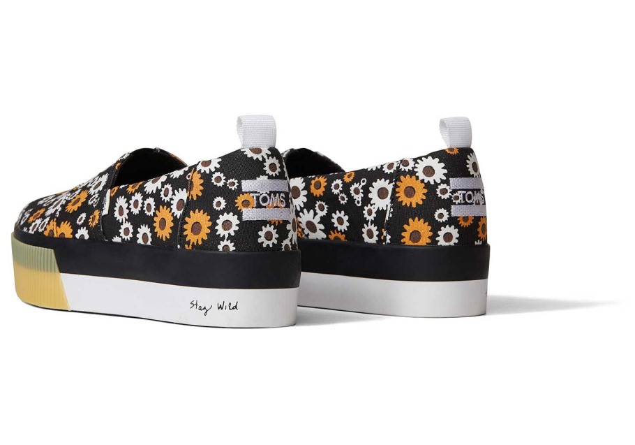 Alpargata Boardwalk Toms Slip On Black