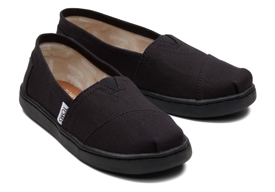 Toms Youth Alpargata Canvas Black