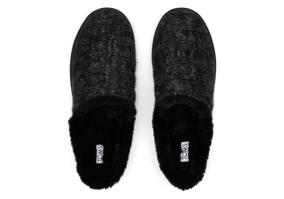 Toms Sage Slipper Black