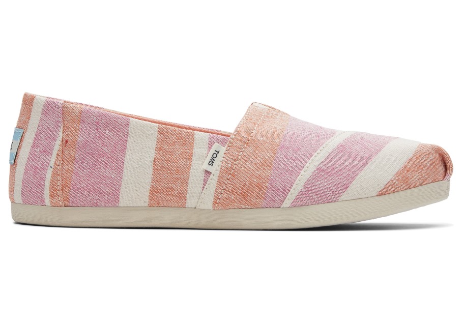 Toms Alpargata Stripes Rose Natural
