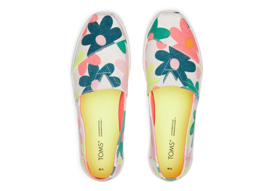 Toms Alpargata Cupsole Slip On Floral