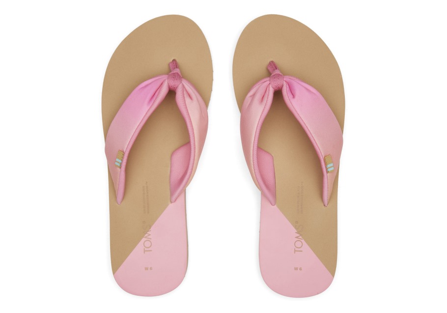 Toms Piper Flip Flop Repreve Pink Ombre
