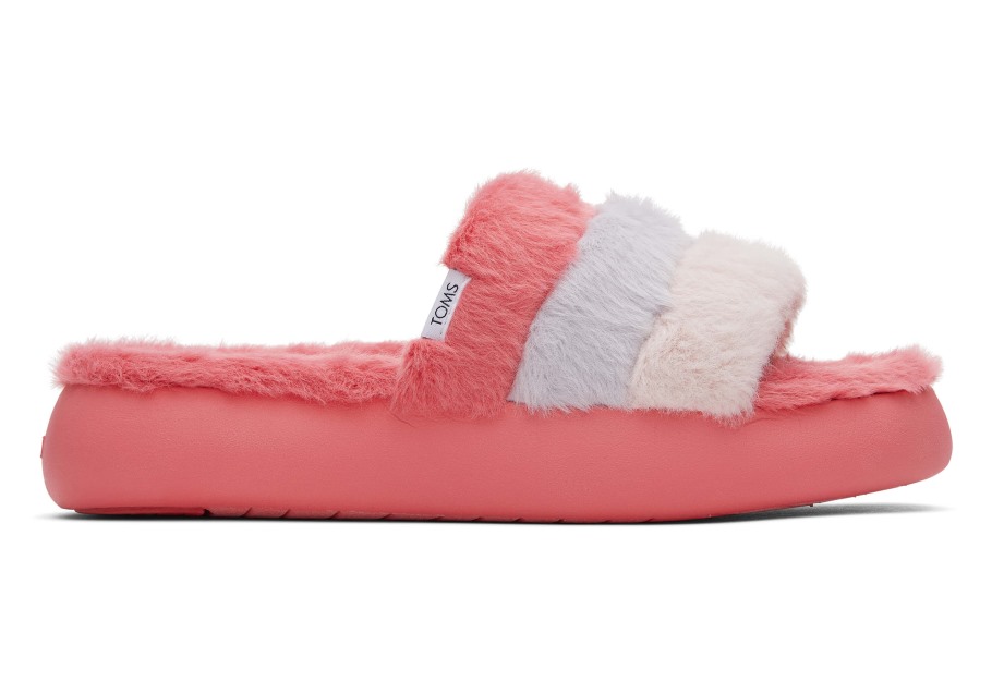 Toms Mallow Slide Rose Colorblock