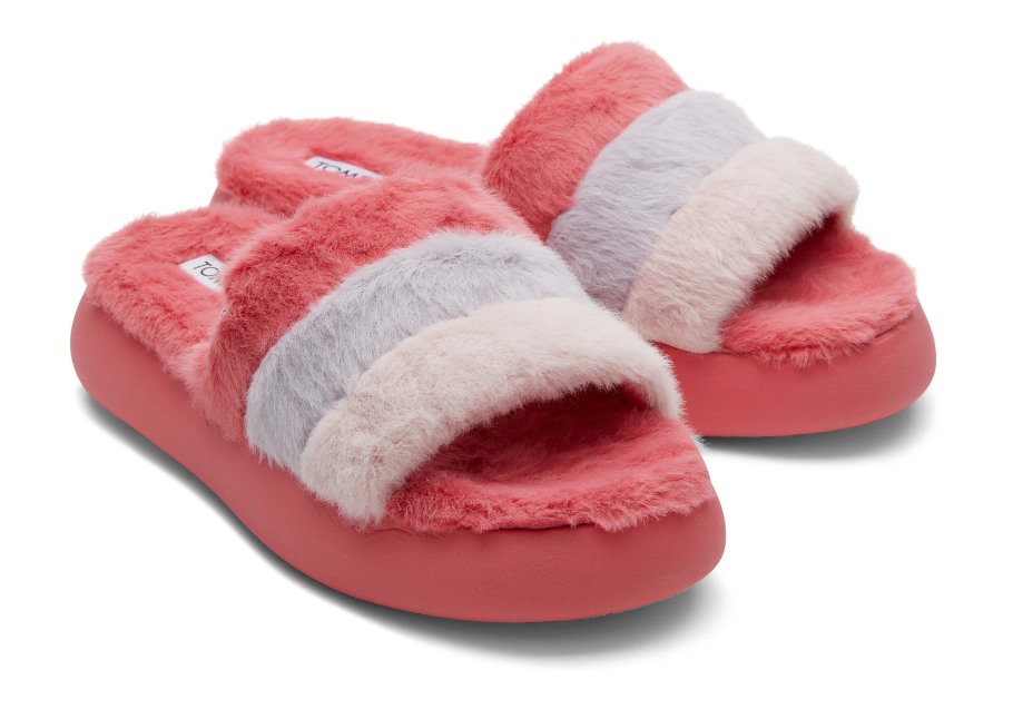 Toms Mallow Slide Rose Colorblock