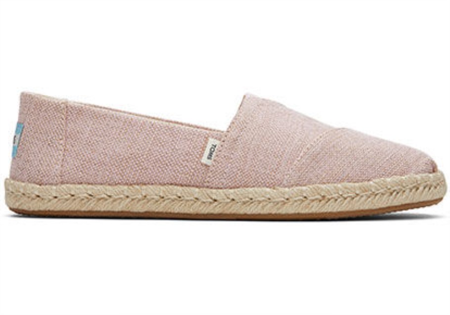 Toms Metallic Espadrille Alpargata Pink