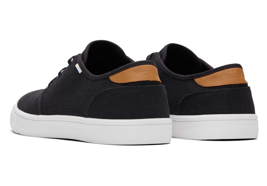 Toms Carlo Sneaker Black Heritage Canvas