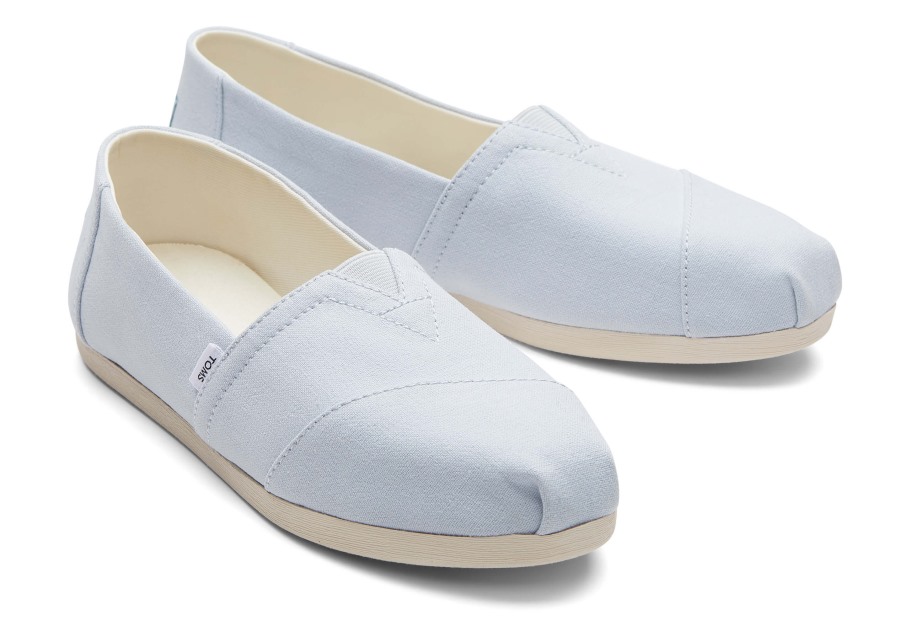 Toms Linen Crepe Alpargata Blue Crepe