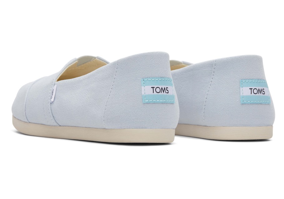 Toms Linen Crepe Alpargata Blue Crepe