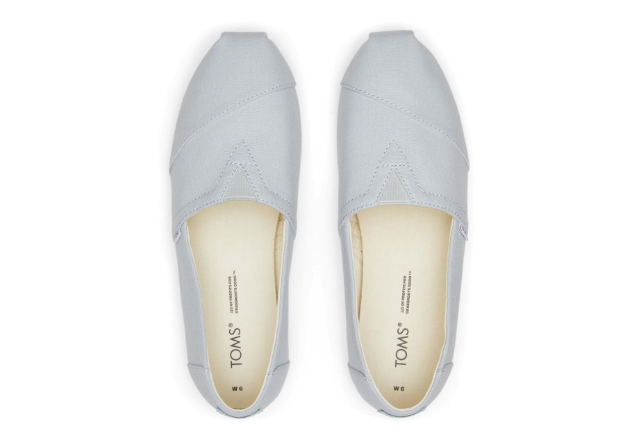 Toms Linen Crepe Alpargata Blue Crepe