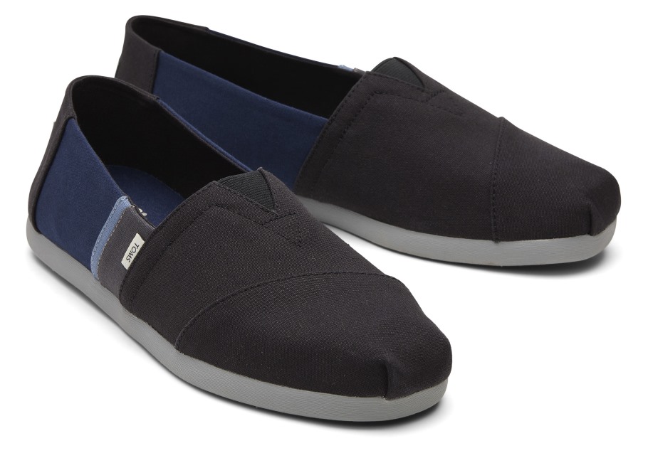 Toms Alpargata Colorblock Black-Navy