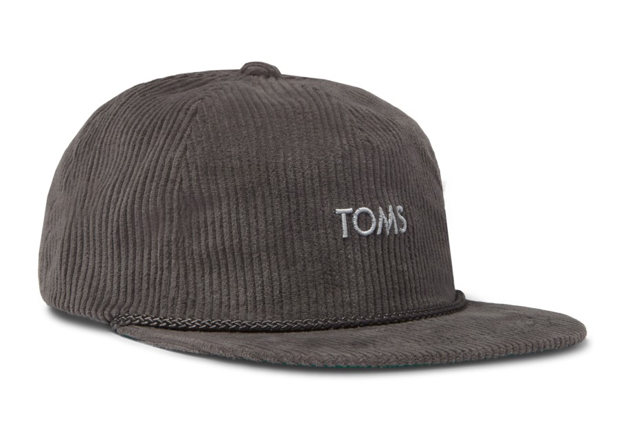 Toms Toms Corduroy Hat Charcoal