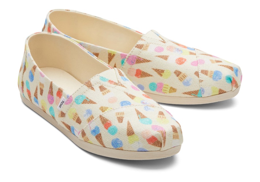 Toms Ice Cream Alpargata Natural Glitz