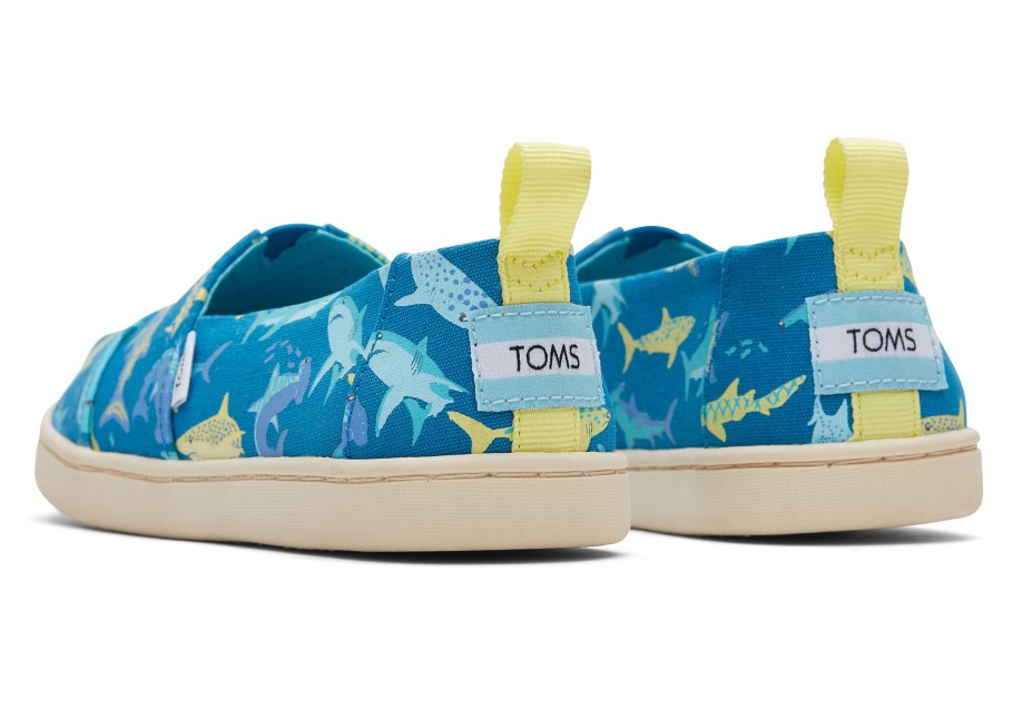 Toms Youth Alpargata Sharks Deep Blue
