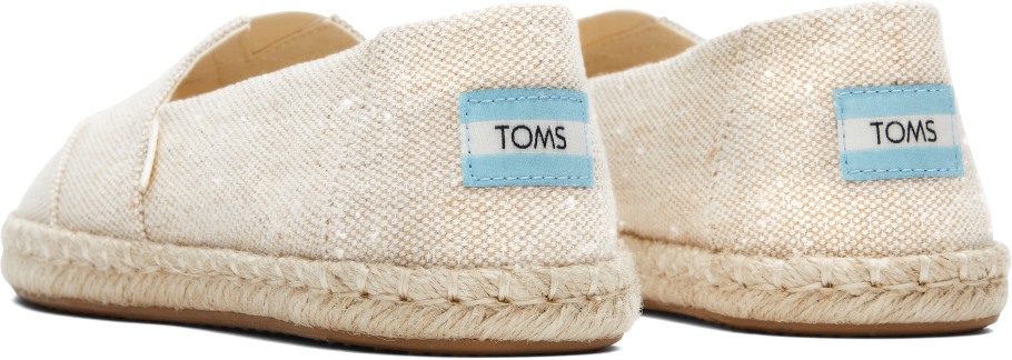 Toms Metallic Espadrille Alpargata Gold Metallic