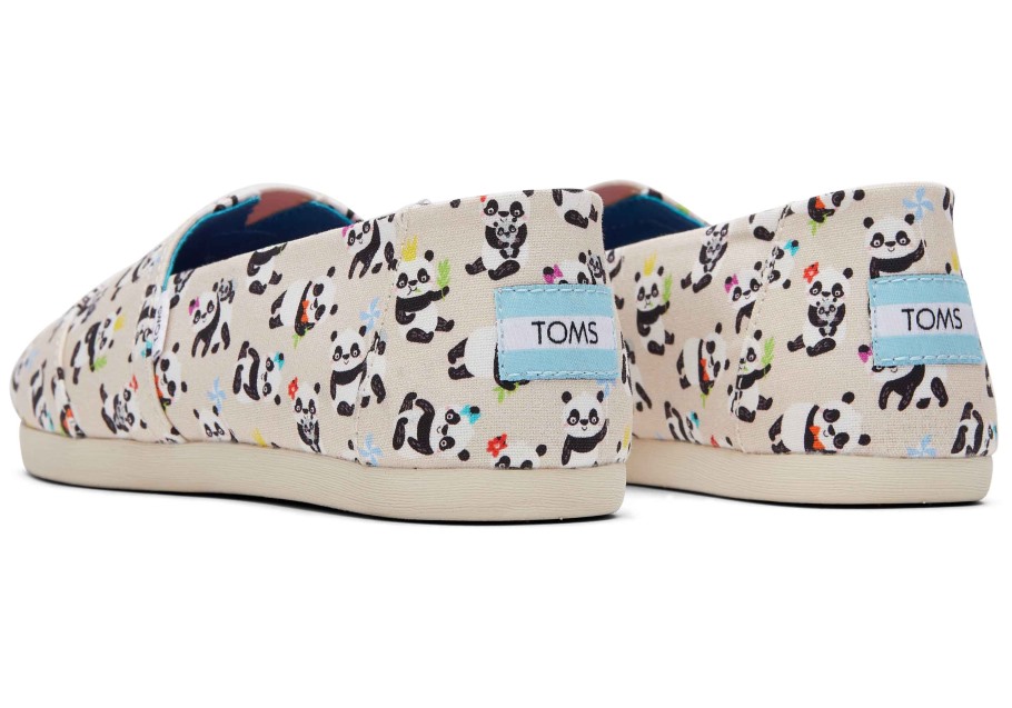 Toms Alpargata Panda Party Natural Birch