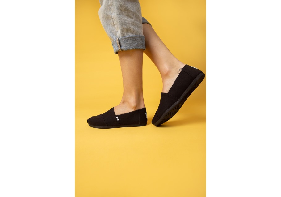Alpargata Recycled Cotton Canvas Toms Black