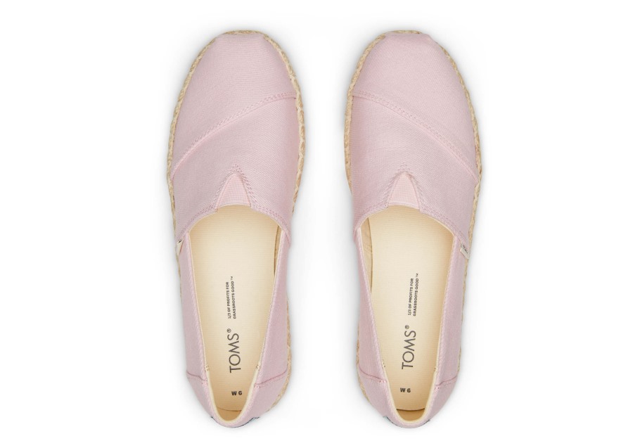 Toms Platform Alpargata Chalky Pink