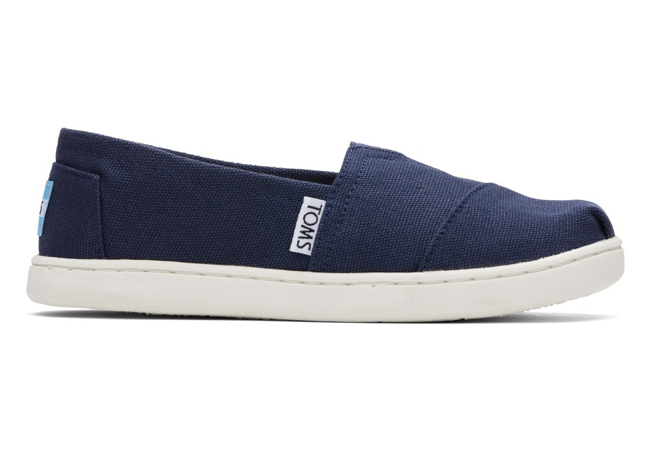 Toms Youth Alpargata Canvas Navy