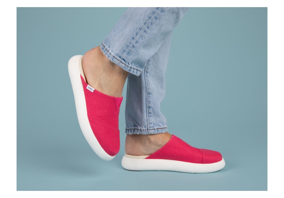Toms Mallow Mule Raspberry
