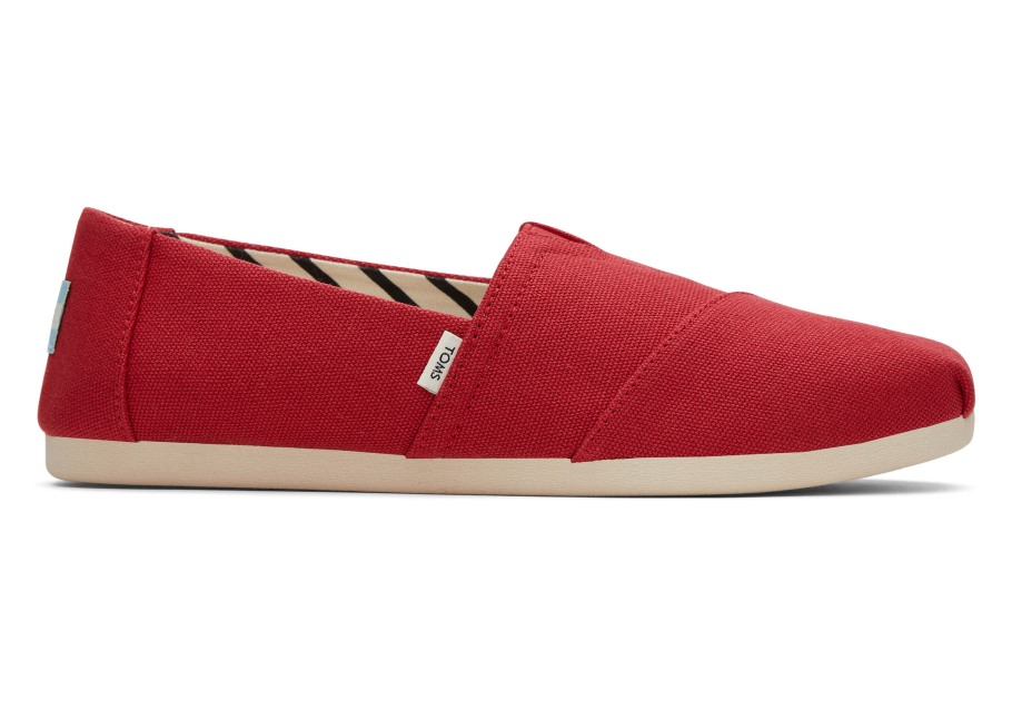 Alpargata Recycled Cotton Canvas Toms Red