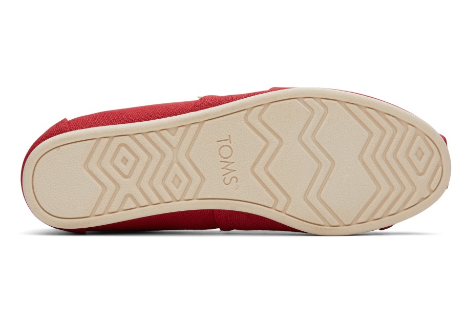 Alpargata Recycled Cotton Canvas Toms Red