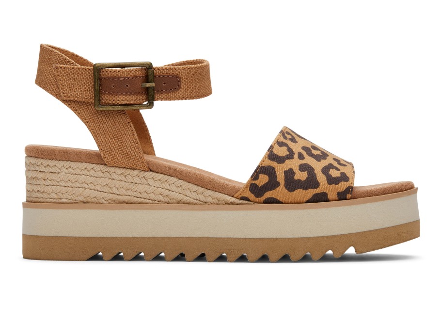 Toms Diana Wedge Sandal Leopard