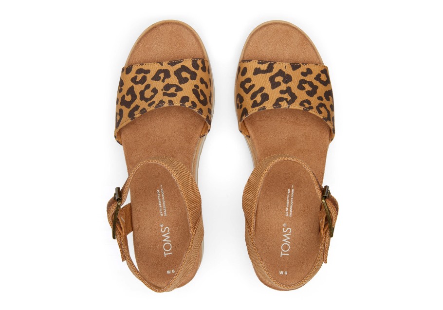 Toms Diana Wedge Sandal Leopard