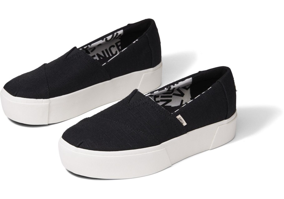 Alpargata Boardwalk Slip On Toms Black