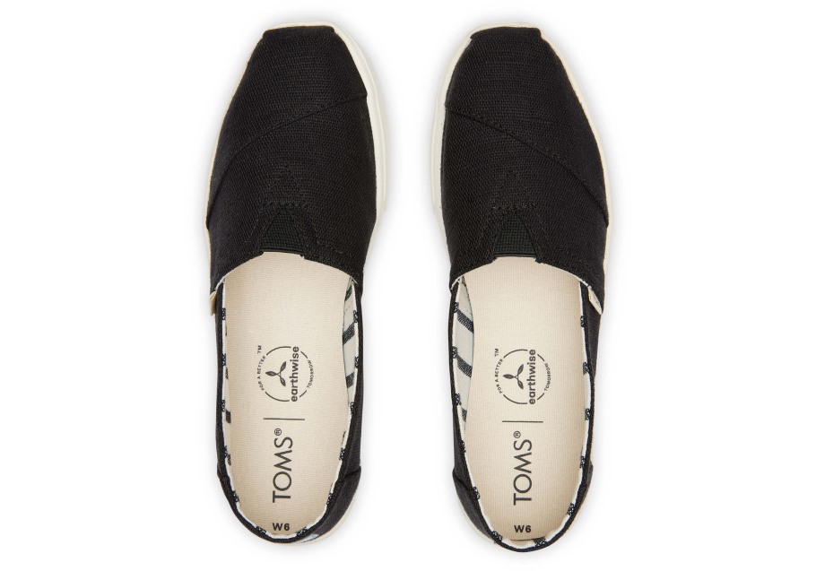 Toms Alpargata Cupsole Slip On Black