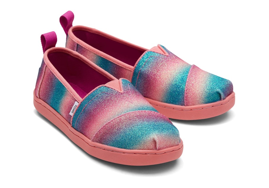 Toms Youth Alpargata Glitter Pink Gradient