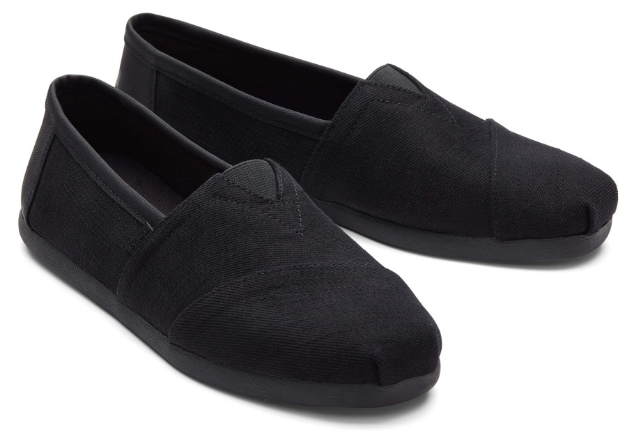 Toms Alpargata Synthetic Trim Black-Black