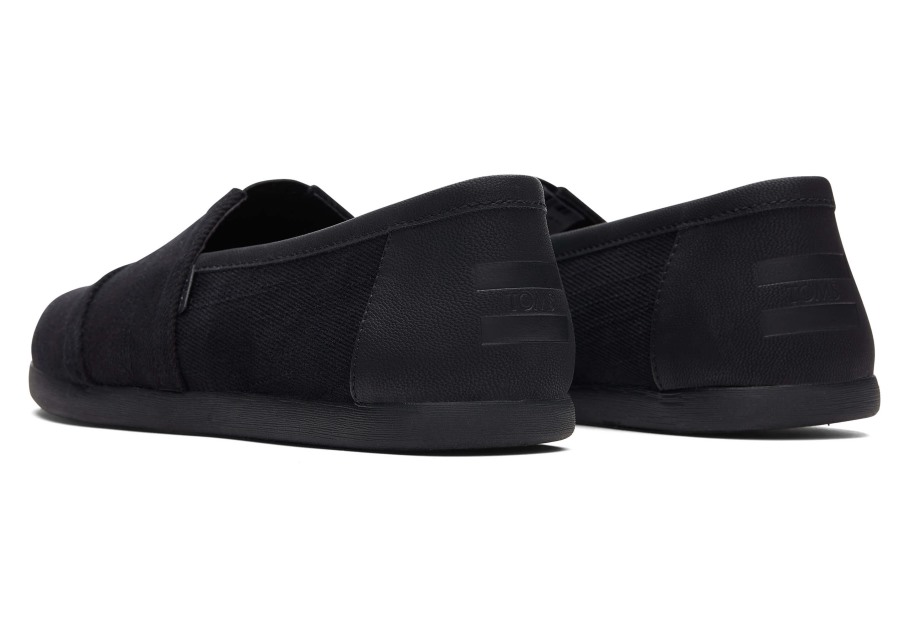 Toms Alpargata Synthetic Trim Black-Black